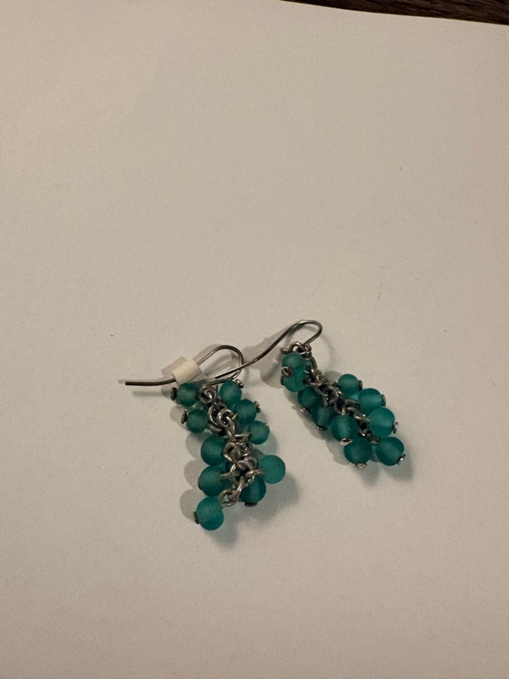 Teal Bead Dangle Earrings - Women Jewelry